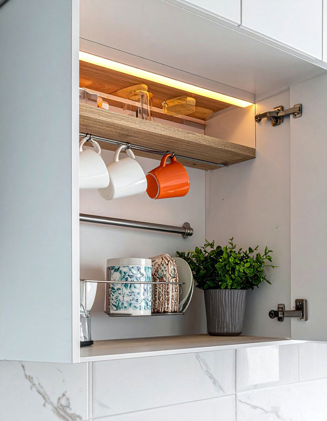 Under Cabinet Storage Racks - 40 Kitchen Organization Ideas to Maximize Your Space