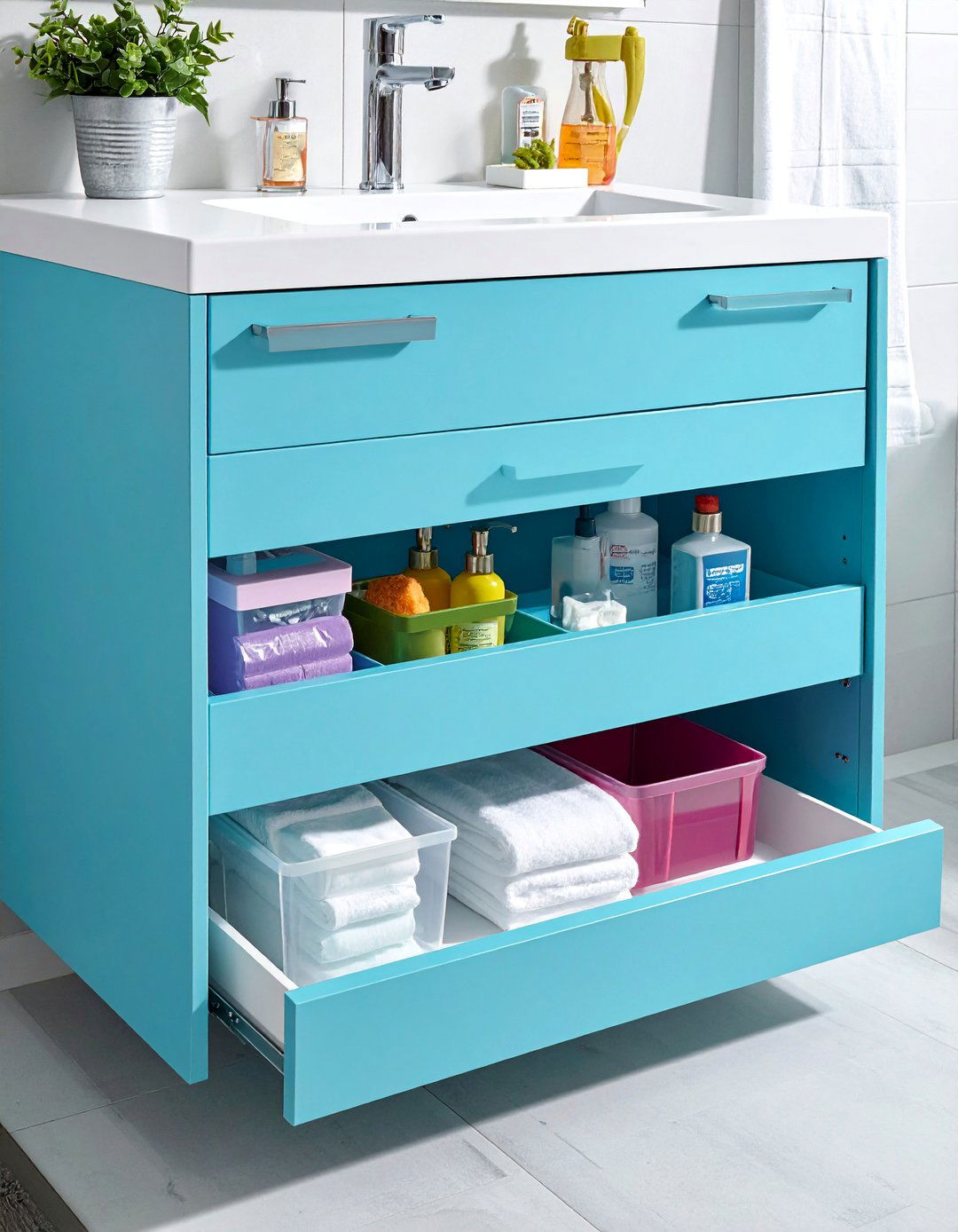 Under Sink Cabinet Organizers - 25 Bathroom Cabinet Ideas for Stylish Storage Solutions