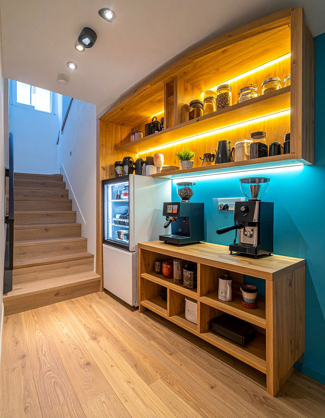 Under Stair Coffee Nook - 40 Coffee Bar Ideas to Elevate Your Home Brewing Station