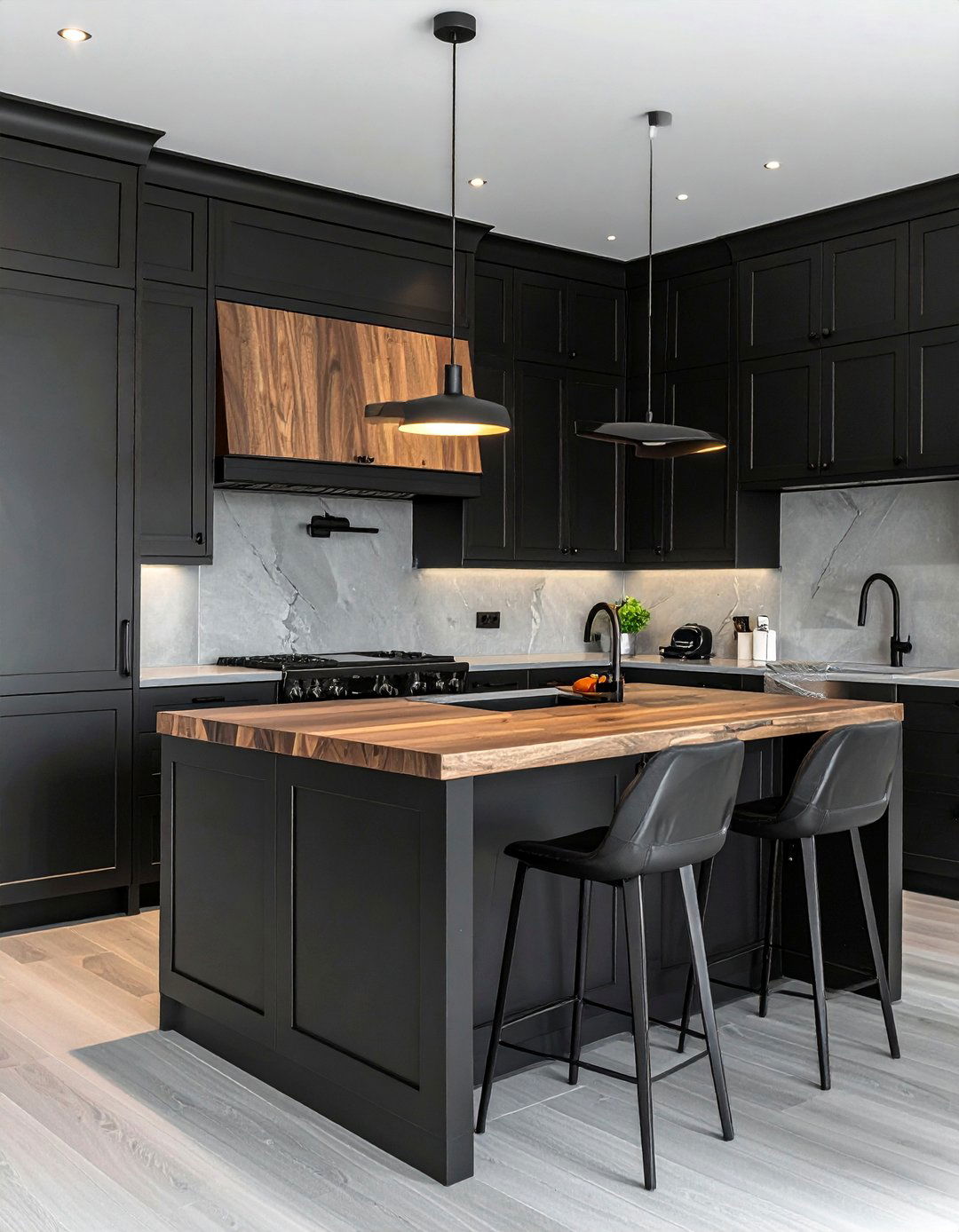 Understated Matte Finish Painted Kitchen Cabinets - 40 Painted Kitchen Cabinet Ideas to Refresh Your Space