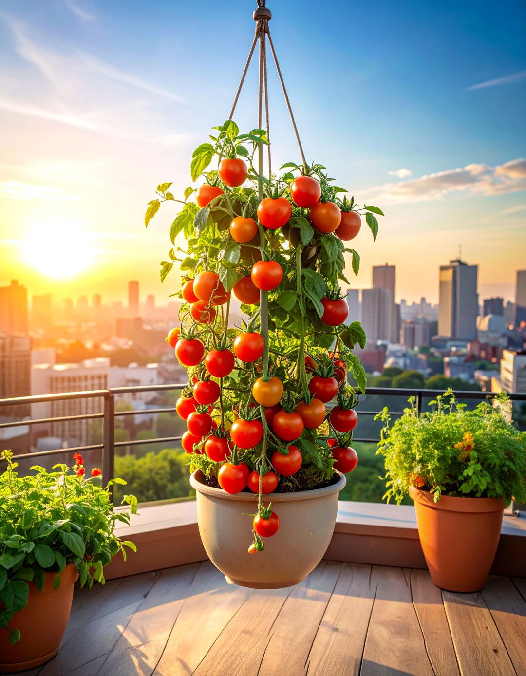 Upside Down Tomato Planter Container Garden - 40 Container Garden Ideas for Small Spaces