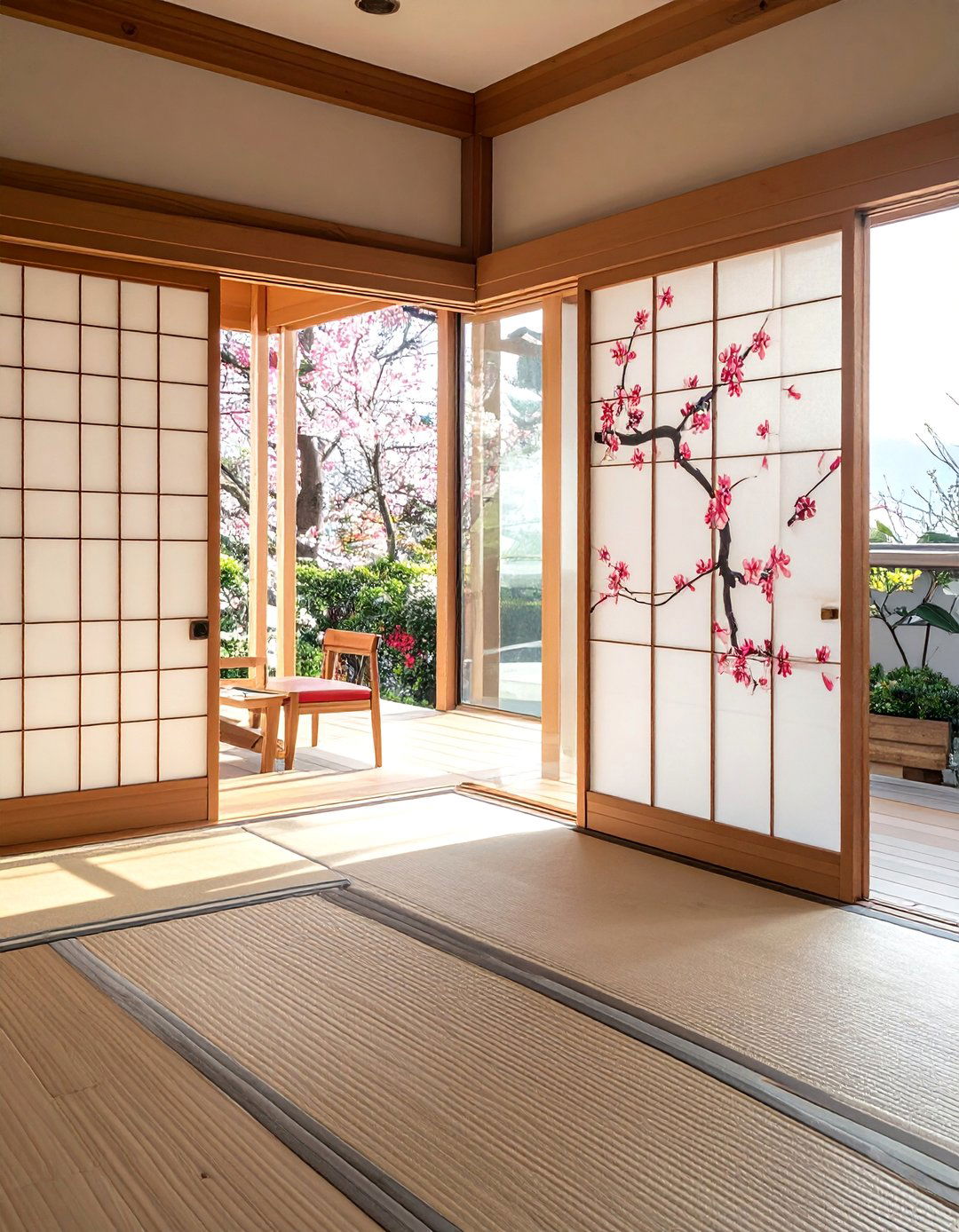 Use of Fusuma Sliding Doors in a Japanese Living Room - 30 Japanese Living Room Ideas for a Zen Space