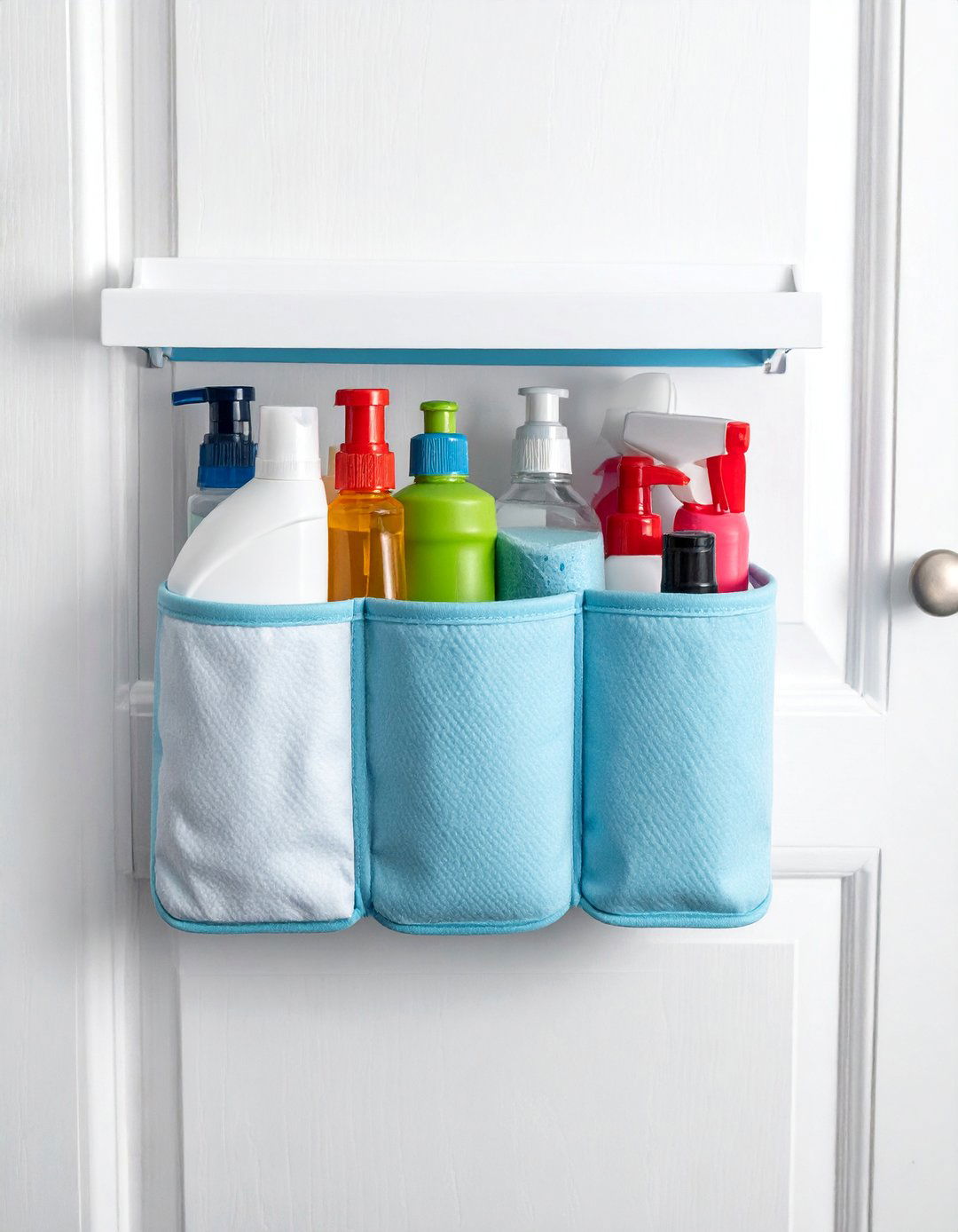 Utilize Over the Door Storage for Linen Closet Organization - 30 Linen Closet Organization Ideas for a Tidy Home