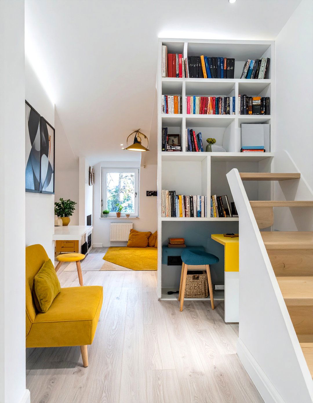 Utilizing Under Stair Space in Small Terraced House Living Rooms - 30 Small Terraced House Living Room Ideas for Cozy Spaces