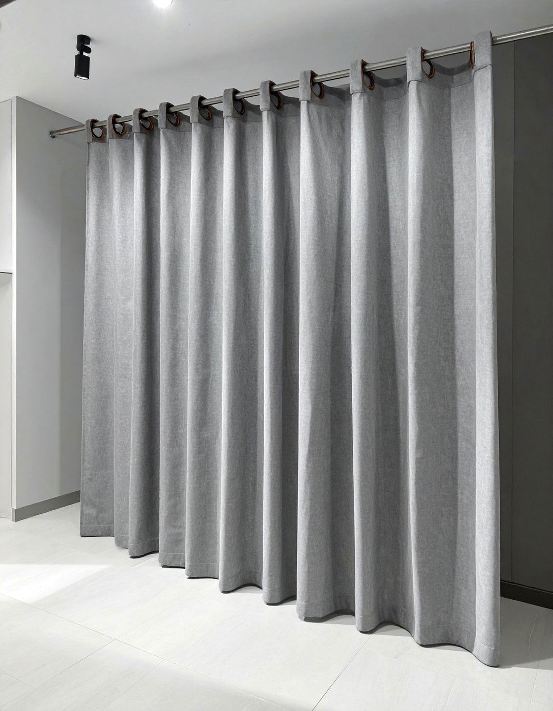 Versatile Ring Clip Closet Curtains - 30 Closet Curtain Ideas for Stylish Storage