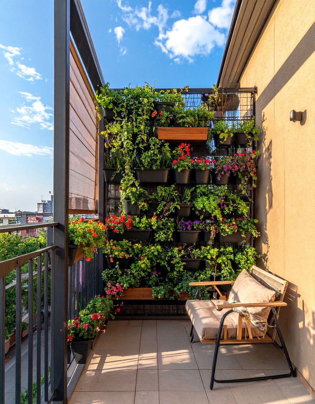 Vertical Garden Paradise - 30 Small Balcony Ideas to Maximize Your Space