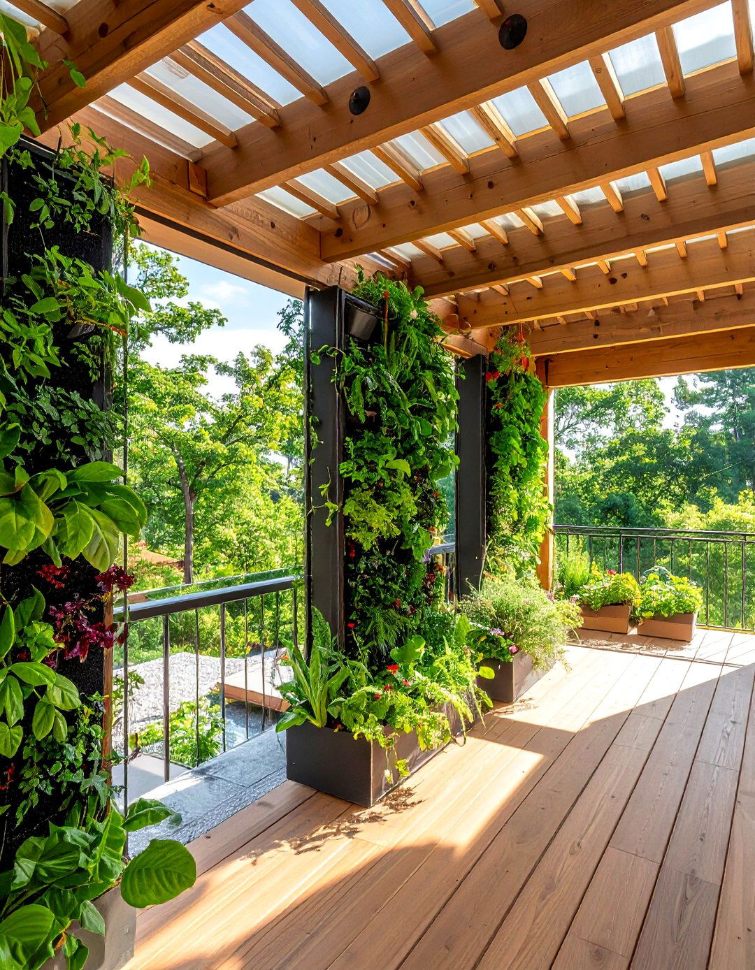 Vertical Garden Showcase - 40 Covered Porch Ideas for Year-Round Enjoyment