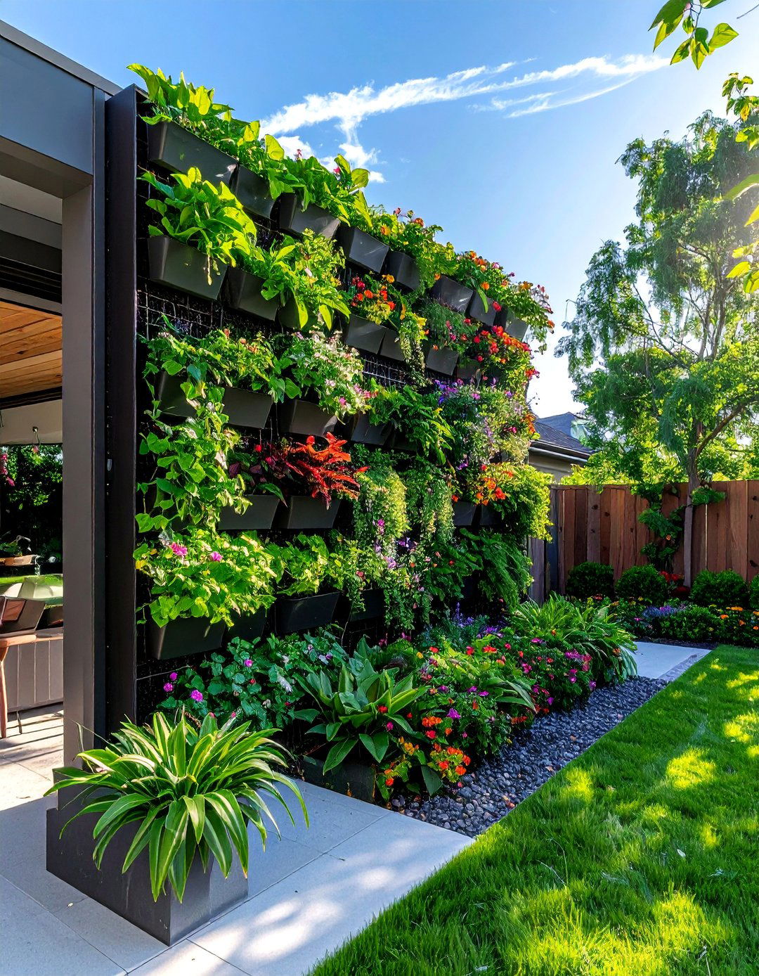 Vertical Garden Walls - 30 Backyard Privacy Ideas to Create a Secluded Oasis