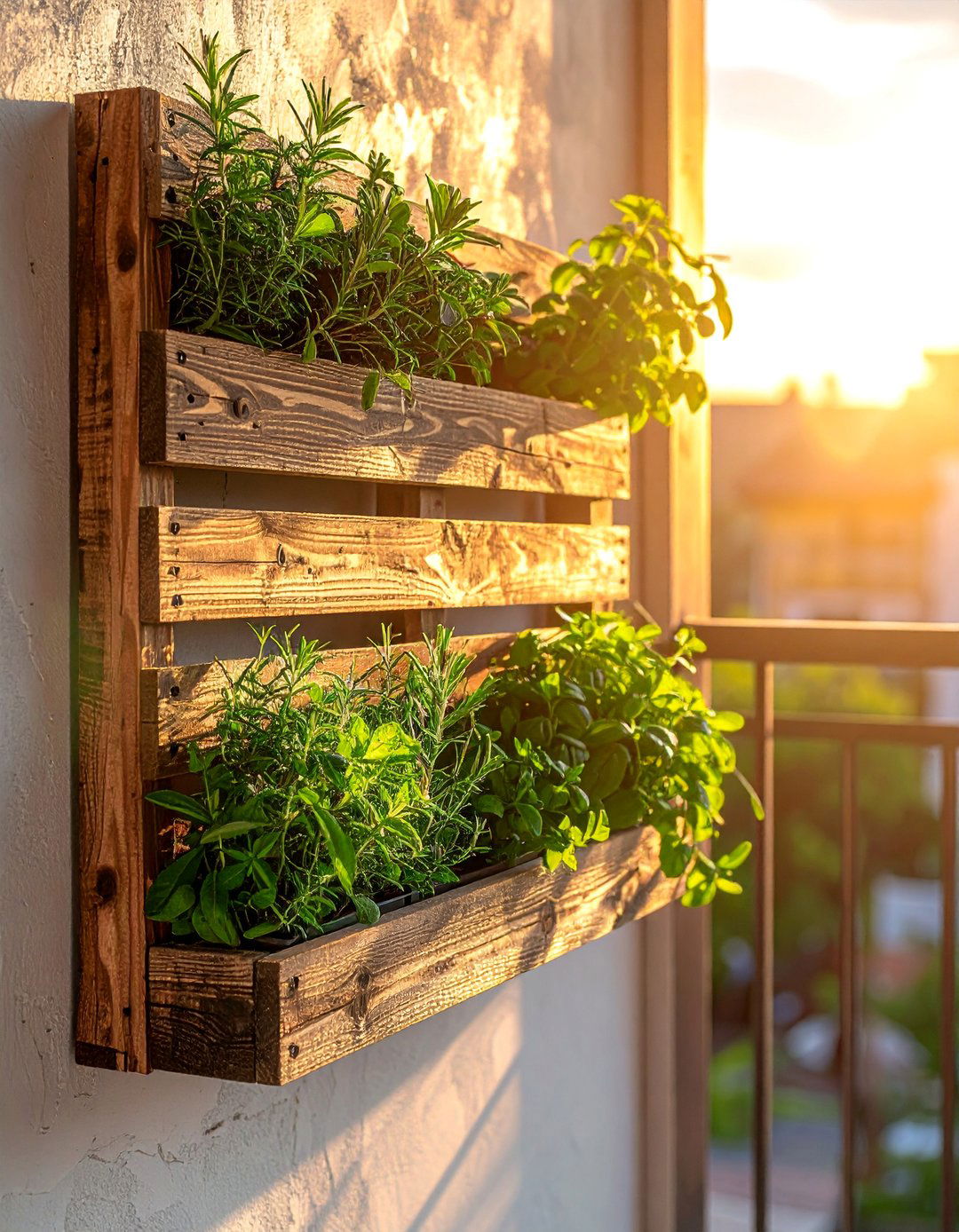 Vertical Pallet Herb Container Garden - 40 Container Garden Ideas for Small Spaces