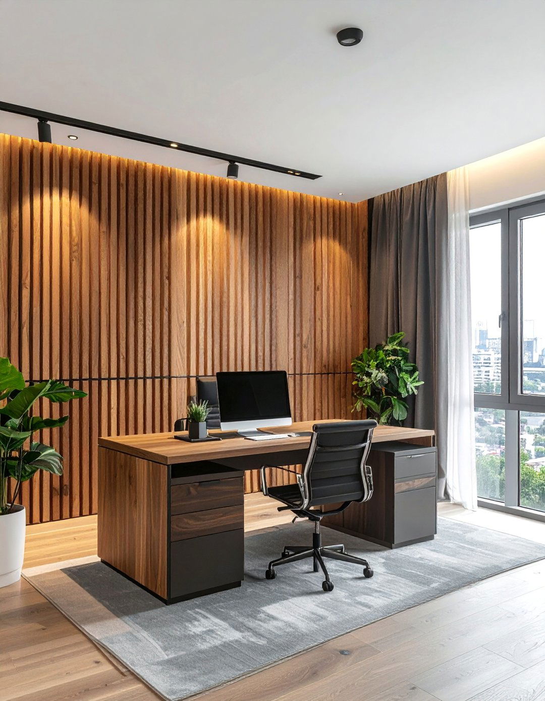 Vertical Wood Slat Acoustic Panels - 40 Wall Paneling Ideas to Elevate Your Home's Interior Design