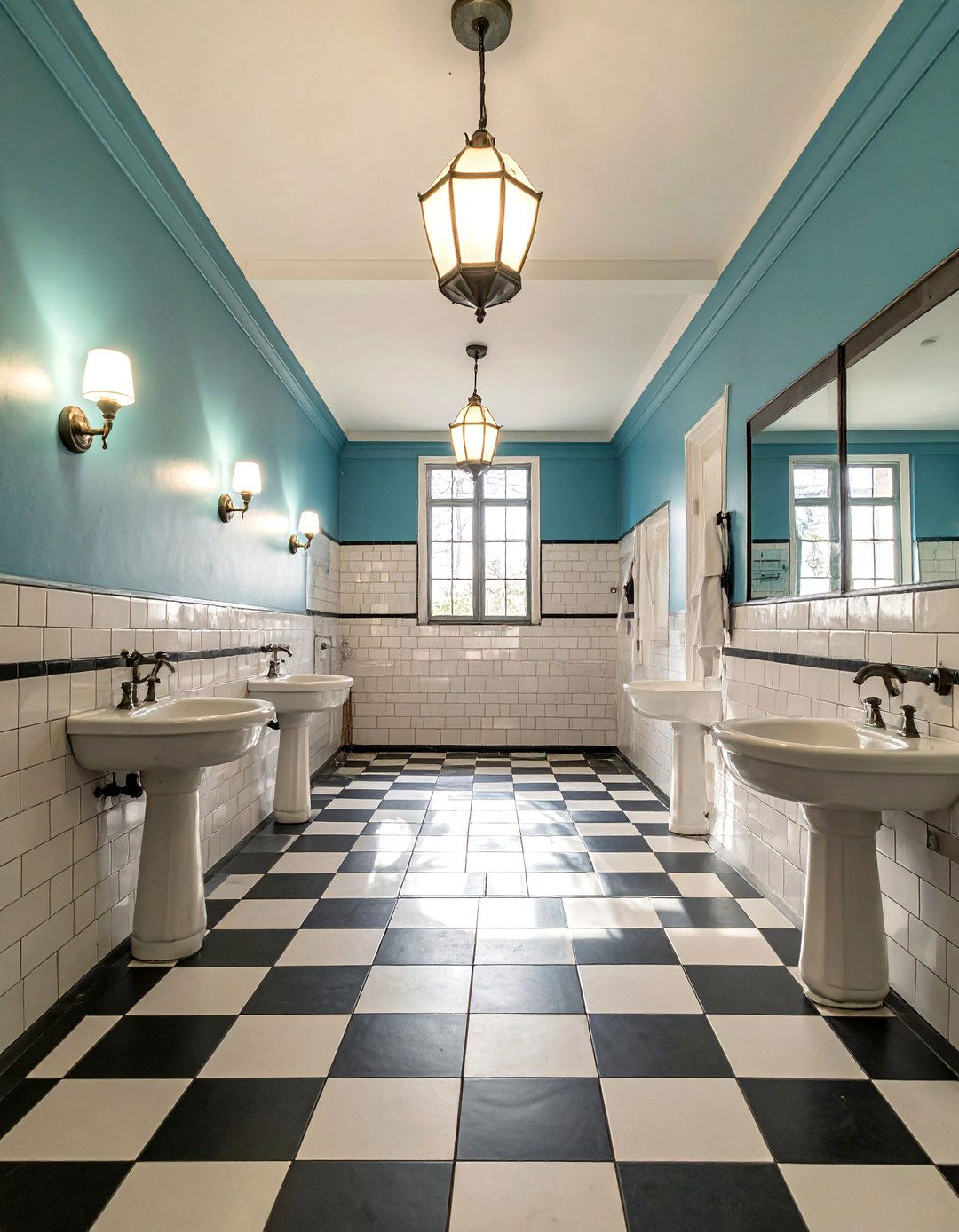Vintage Hotel Pool Bathroom Elegance - 20 Pool Bathroom Ideas for a Luxurious Spa Feel