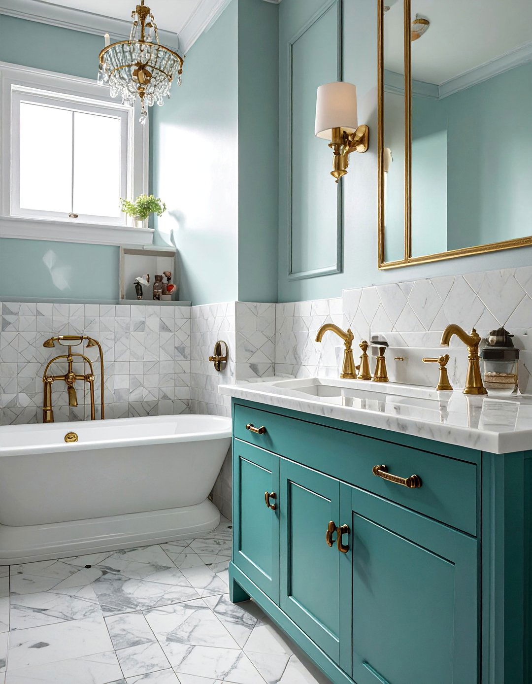 Vintage Inspired Hardware - 40 Bathroom Decor Ideas to Refresh Your Space