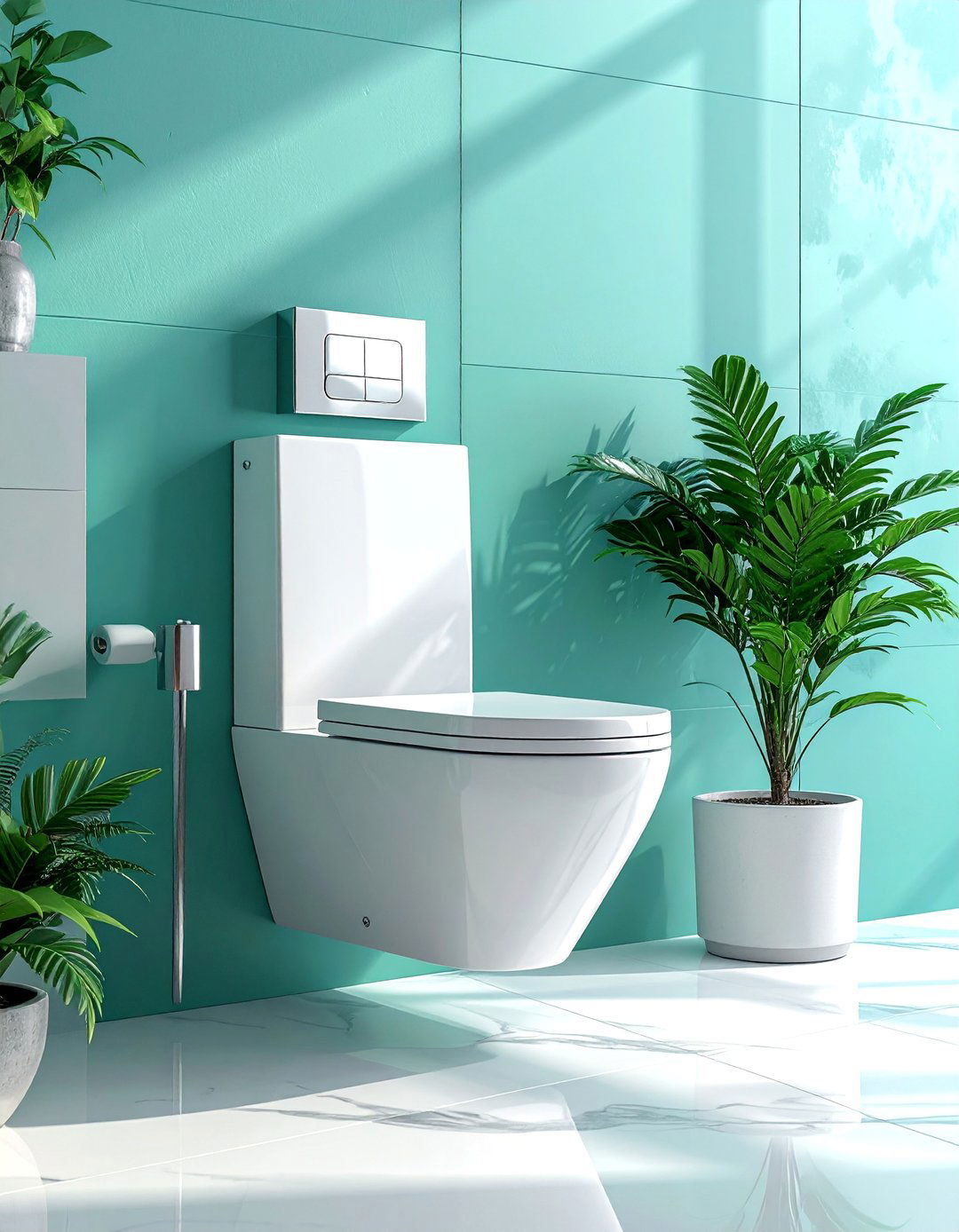 Wall Mounted Toilet with In Wall Tank - 40 Bathroom Design Ideas for a Modern Home