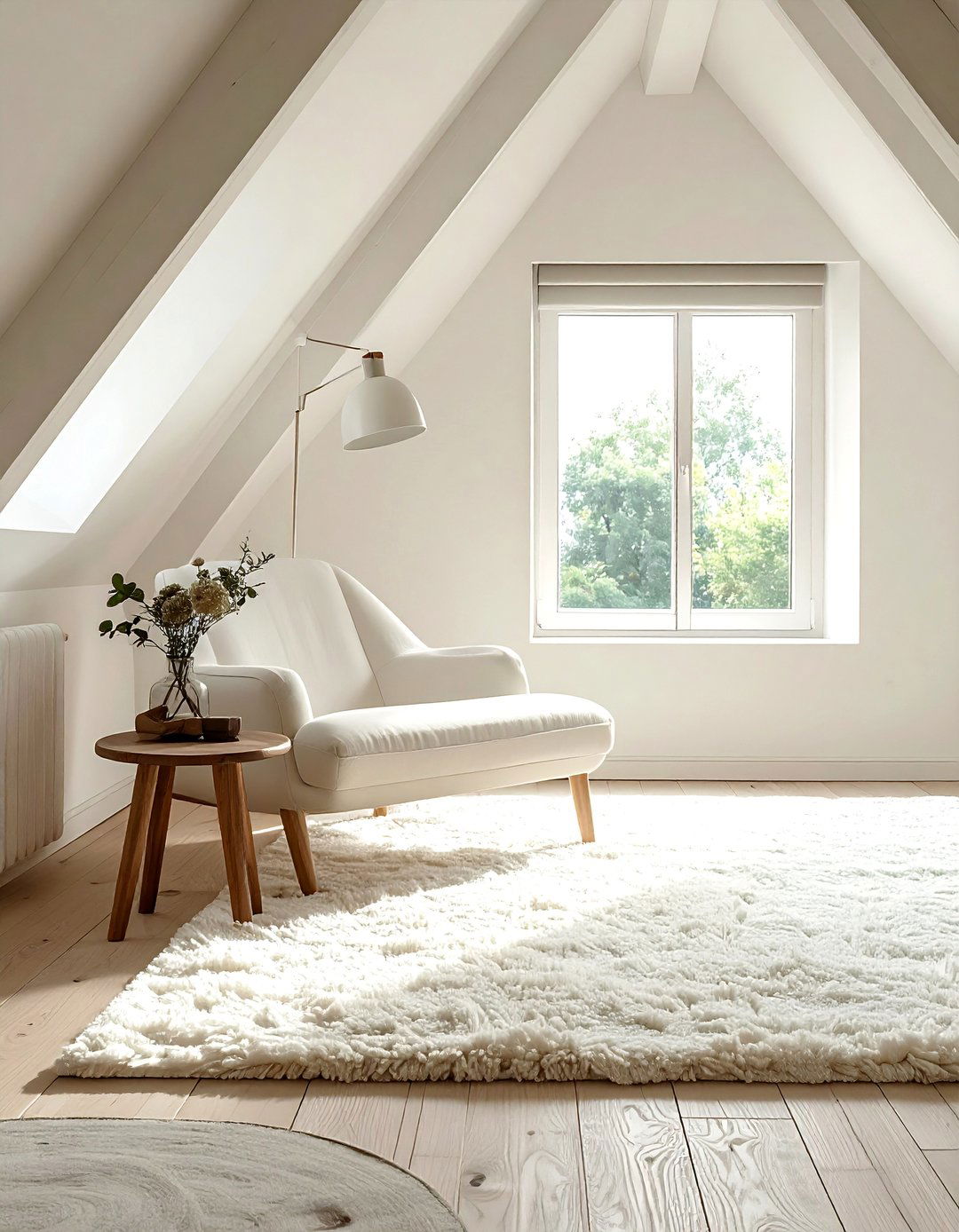Wall to Wall Light Colored Carpeting - 30 Low Ceiling Small Attic Room Ideas for Cozy Spaces