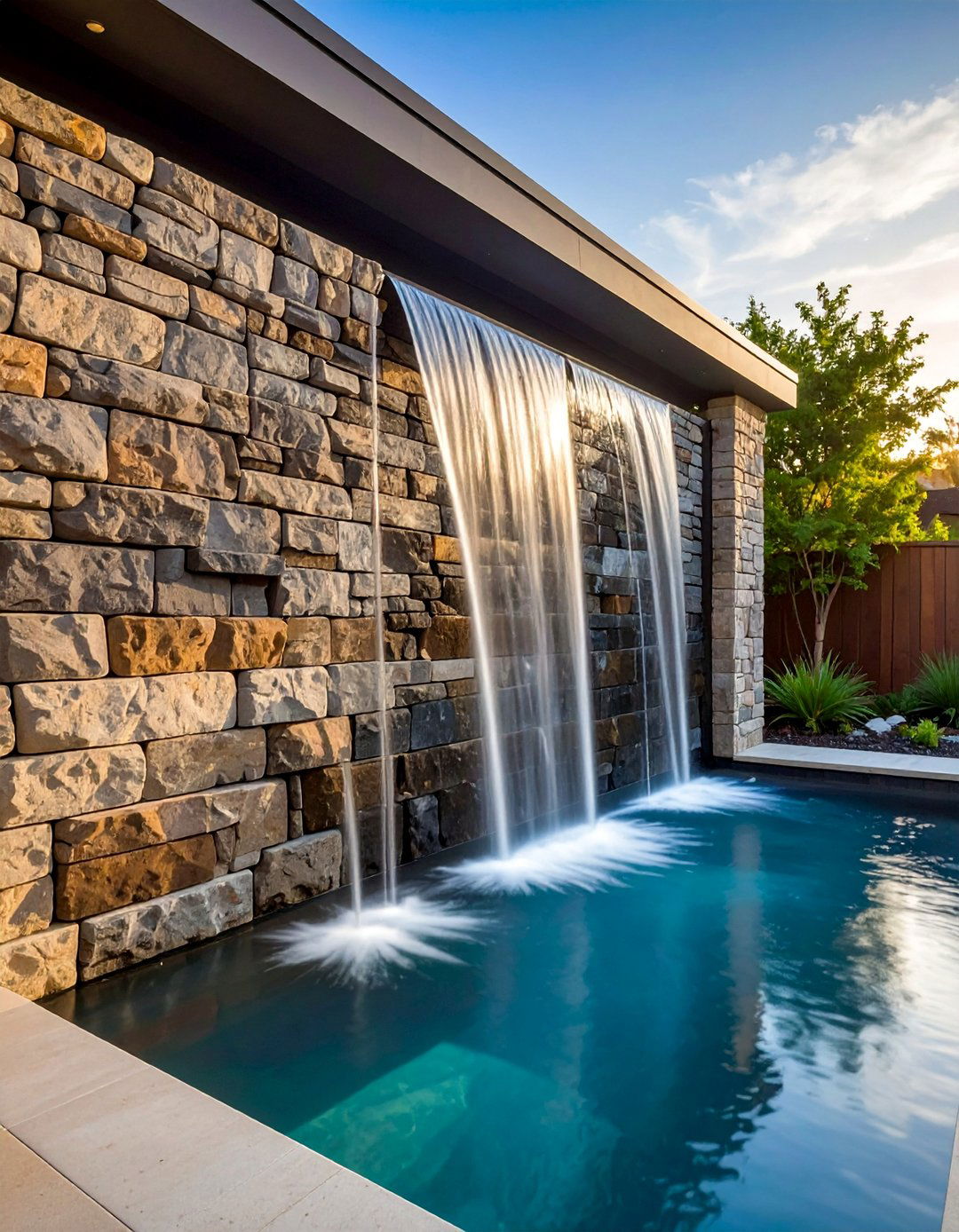 Water Feature Privacy Walls - 30 Backyard Privacy Ideas to Create a Secluded Oasis