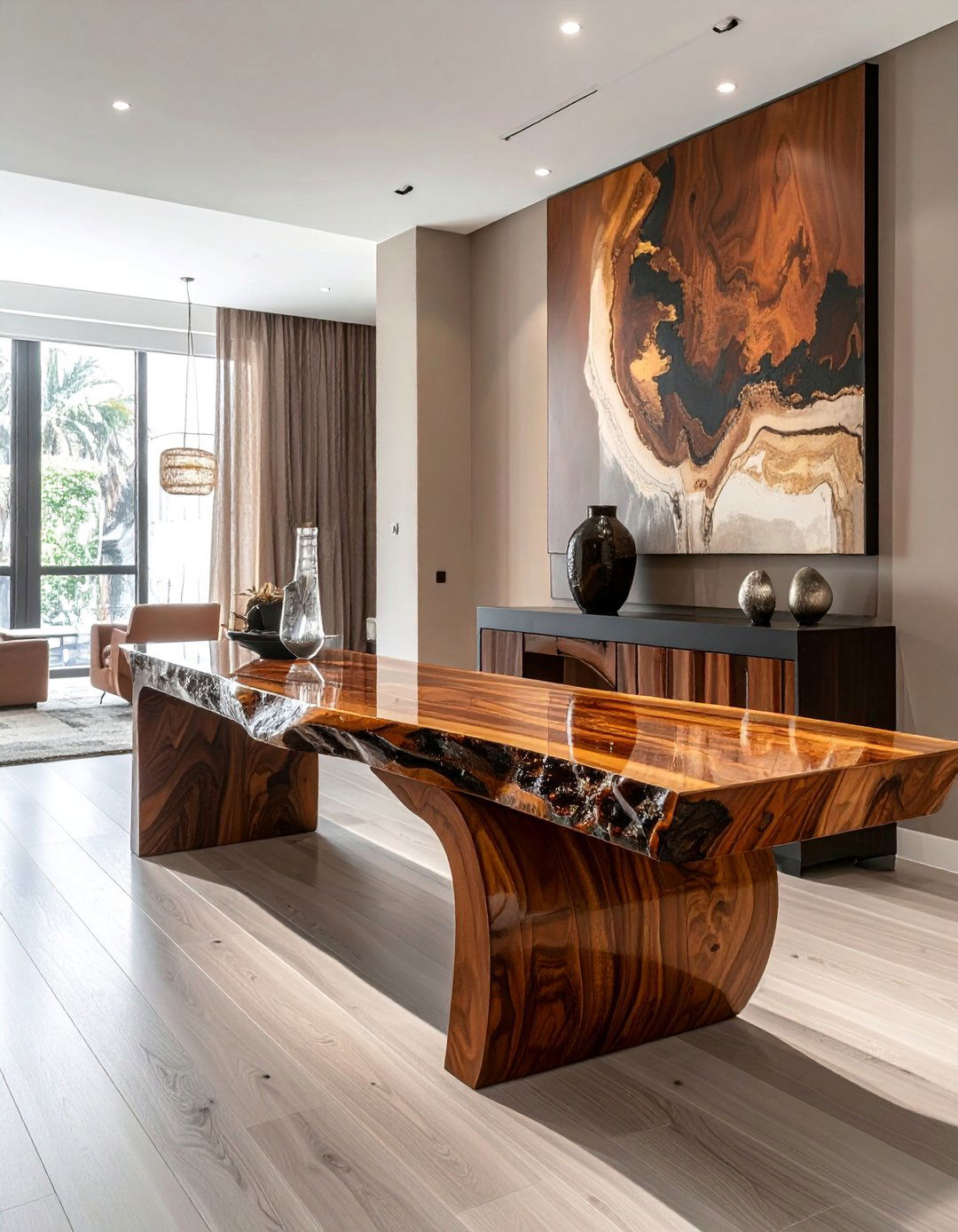 Waterfall Console Tables - 30 Art Deco Interior Design Ideas for a Glamorous Home