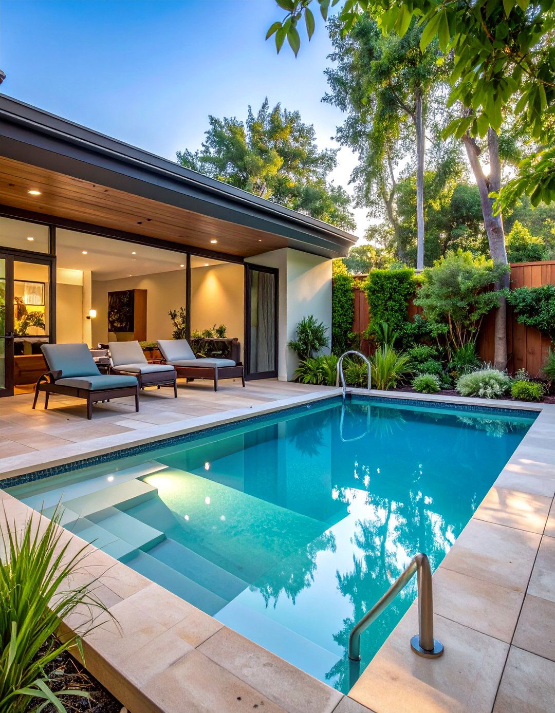 Wellness Focused Pool with Hydrotherapy Features - 40 Backyard Pool Ideas for a Refreshing Summer Oasis