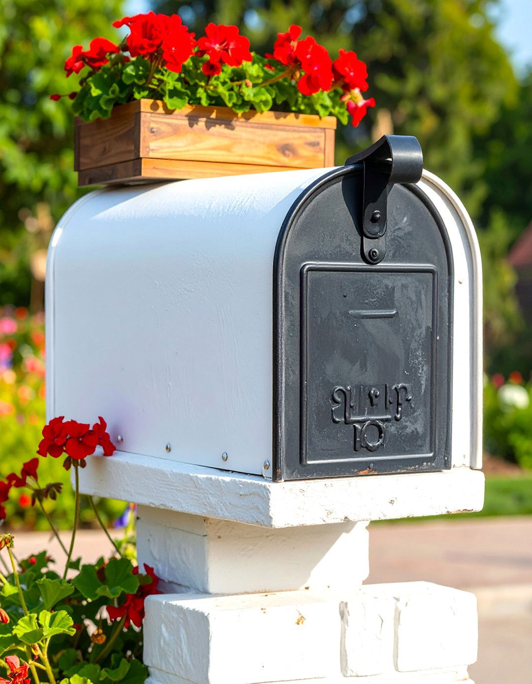 Whitewashed Brick Mailbox for a Farmhouse Look - 30 Brick Mailbox Ideas to Elevate Your Curb Appeal