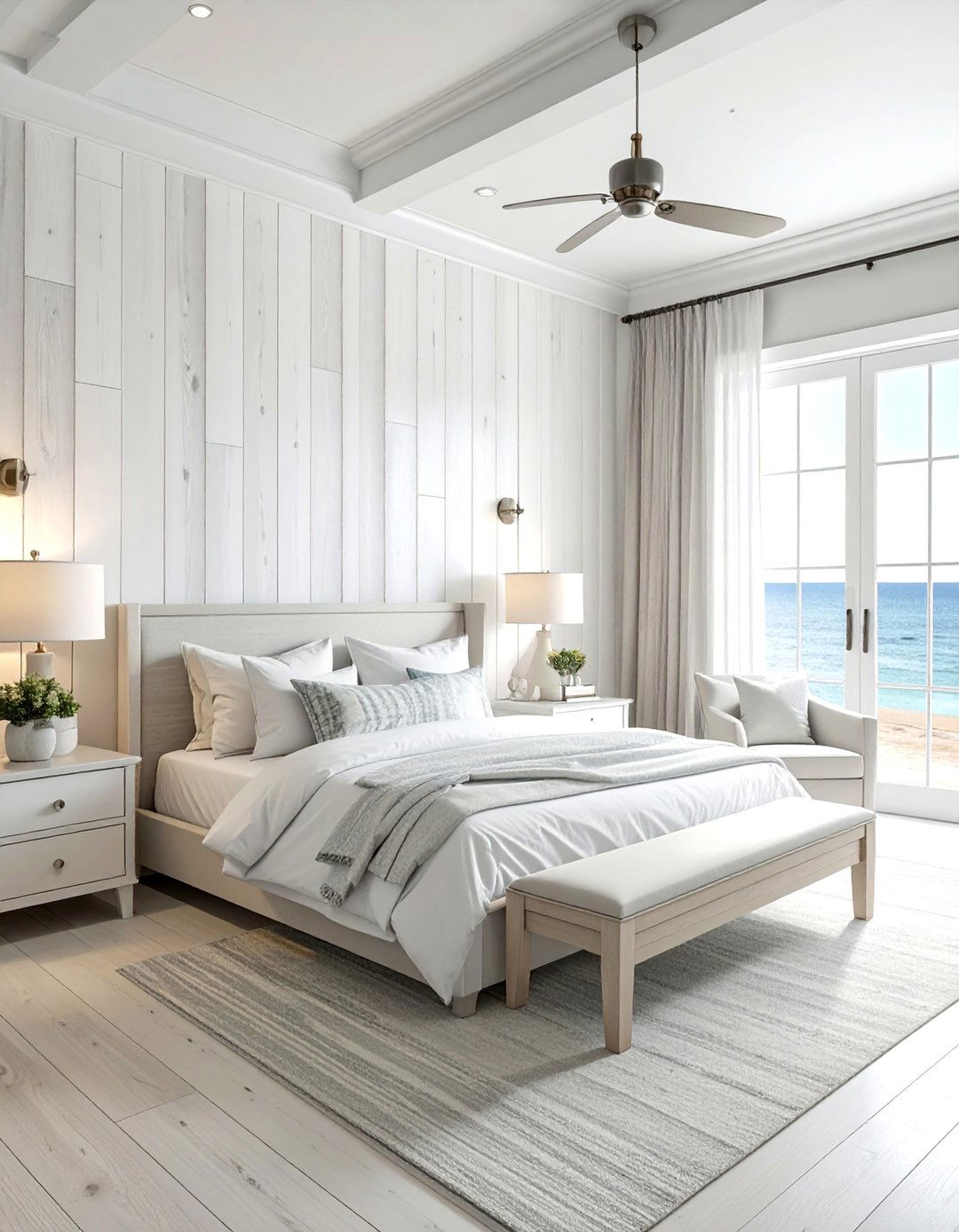 Whitewashed Shiplap Coastal Style - 40 Wall Paneling Ideas to Elevate Your Home's Interior Design