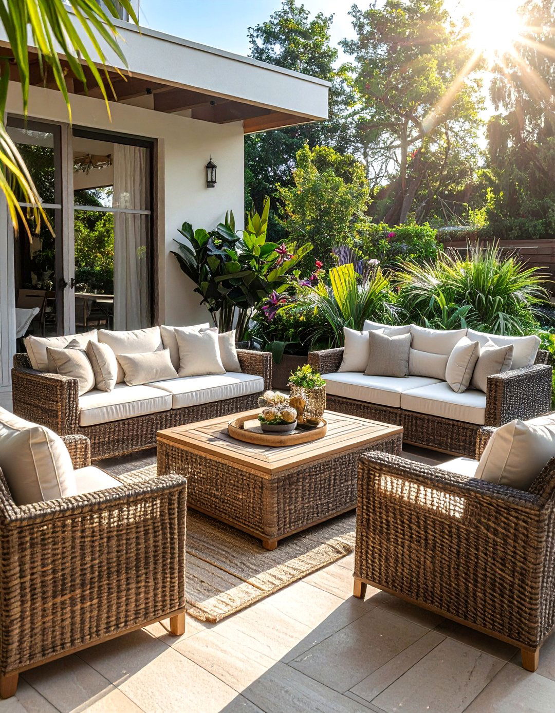 Wicker Conversation Sets - 25 Patio Furniture Ideas for Stylish Outdoor Living