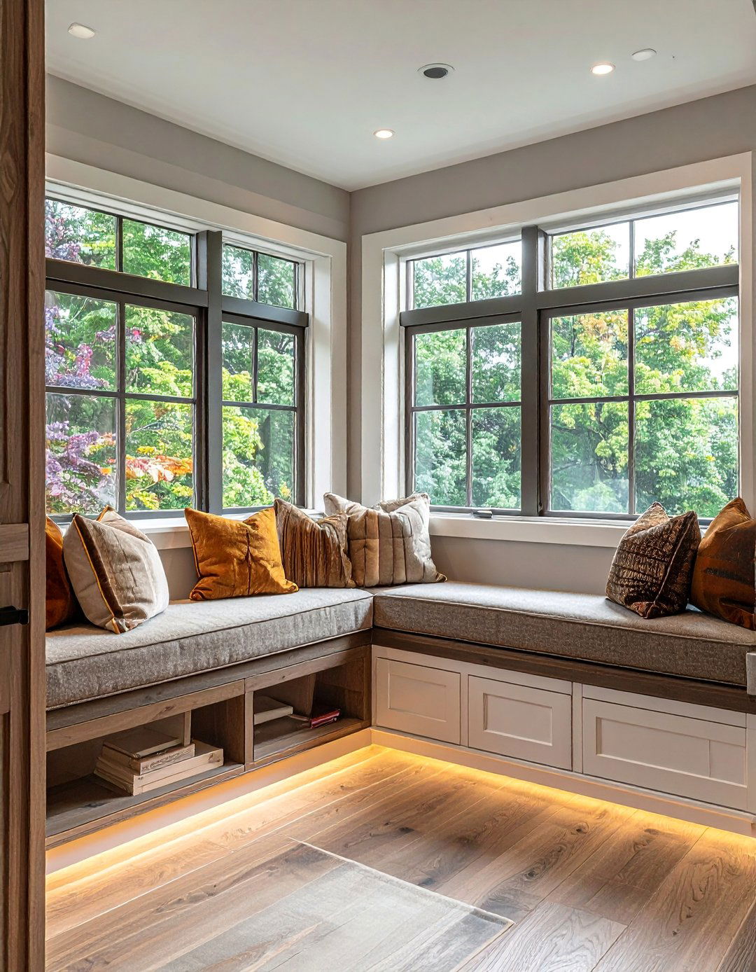 Window Seats with Storage Integration - 30 Basement Window Ideas to Brighten Your Space
