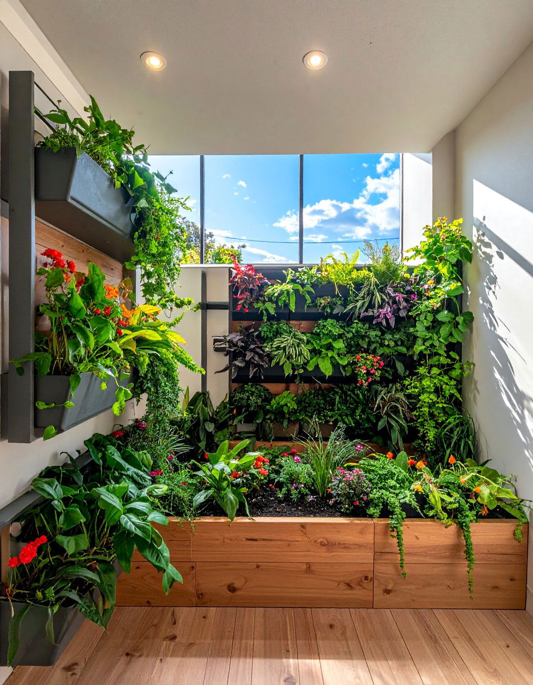 Window Wells with Vertical Gardens - 30 Basement Window Ideas to Brighten Your Space