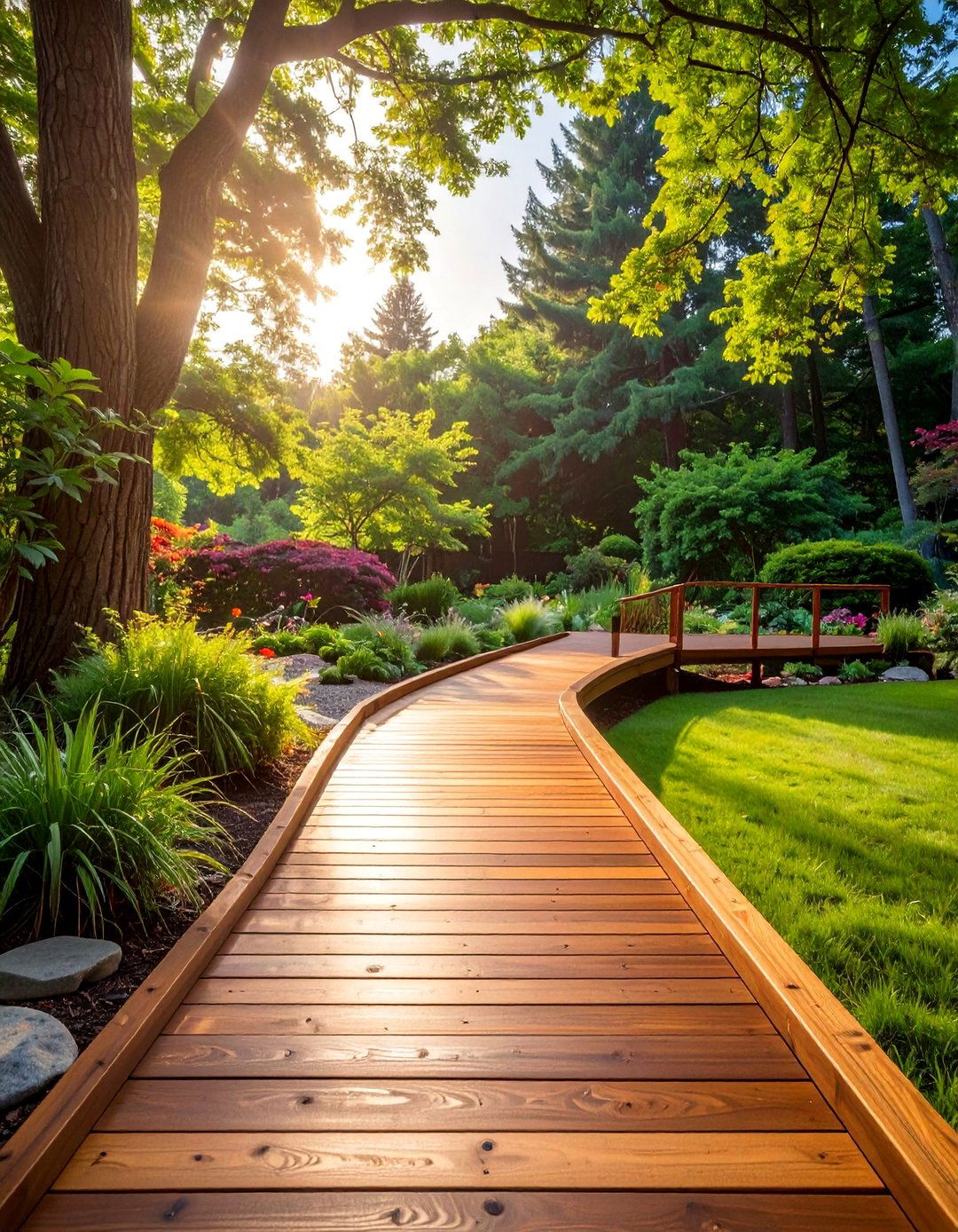 Wood Plank Boardwalks - 40 Backyard Walkway Ideas for a Beautiful Garden
