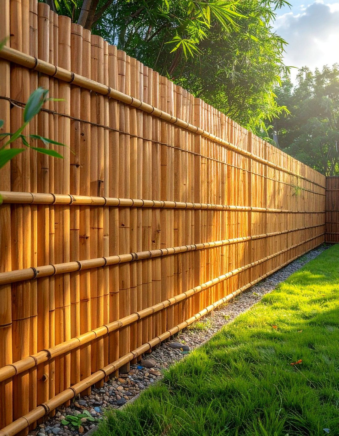 Woven Reed Screen Fence - 40 Japanese Fence Ideas for Serene Gardens