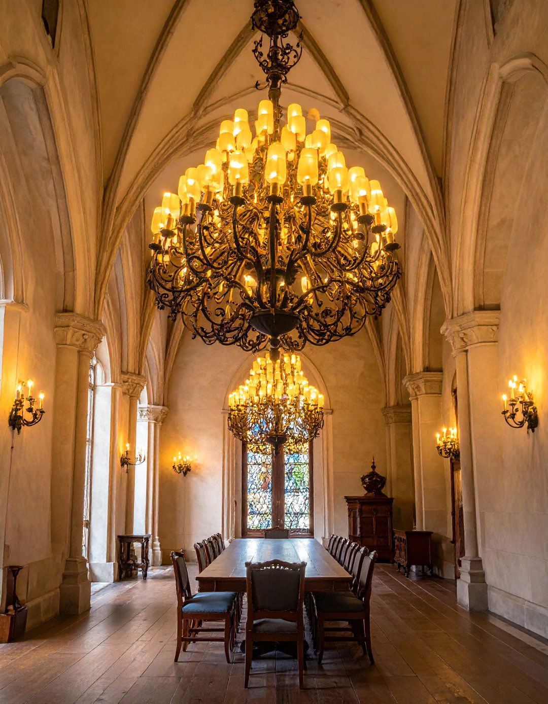 Wrought Iron Chandeliers and Sconces - 25 Gothic Castle Ideas for a Dramatic and Unique Home