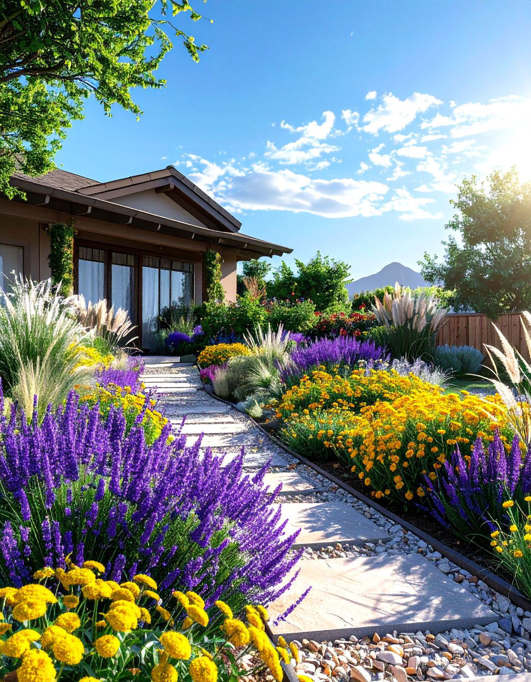 Xeriscape Flower Garden - 30 Flower Garden Ideas to Transform Your Outdoor Space
