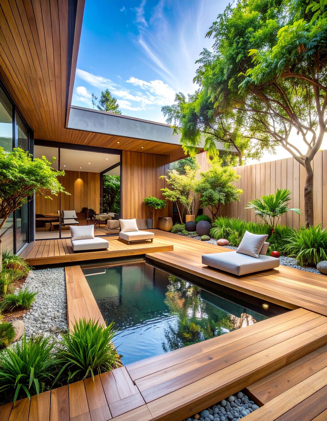 Zen Meditation Space - 30 Large Deck Ideas for Outdoor Entertaining and Relaxation