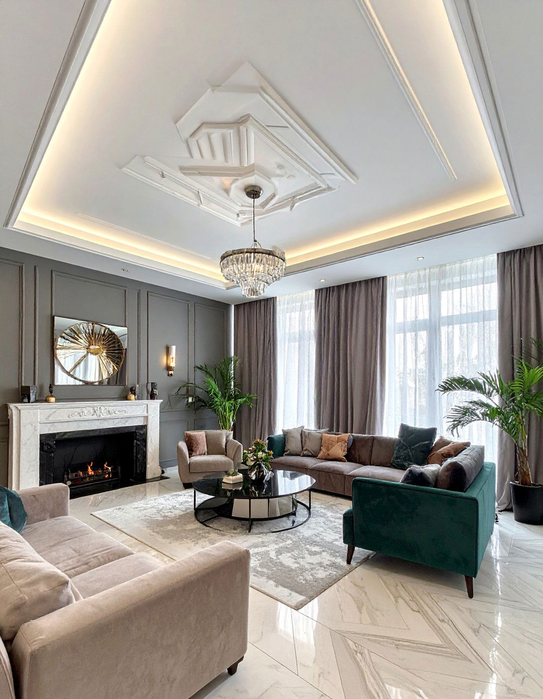 Ziggurat Inspired Architectural Details - 30 Art Deco Interior Design Ideas for a Glamorous Home