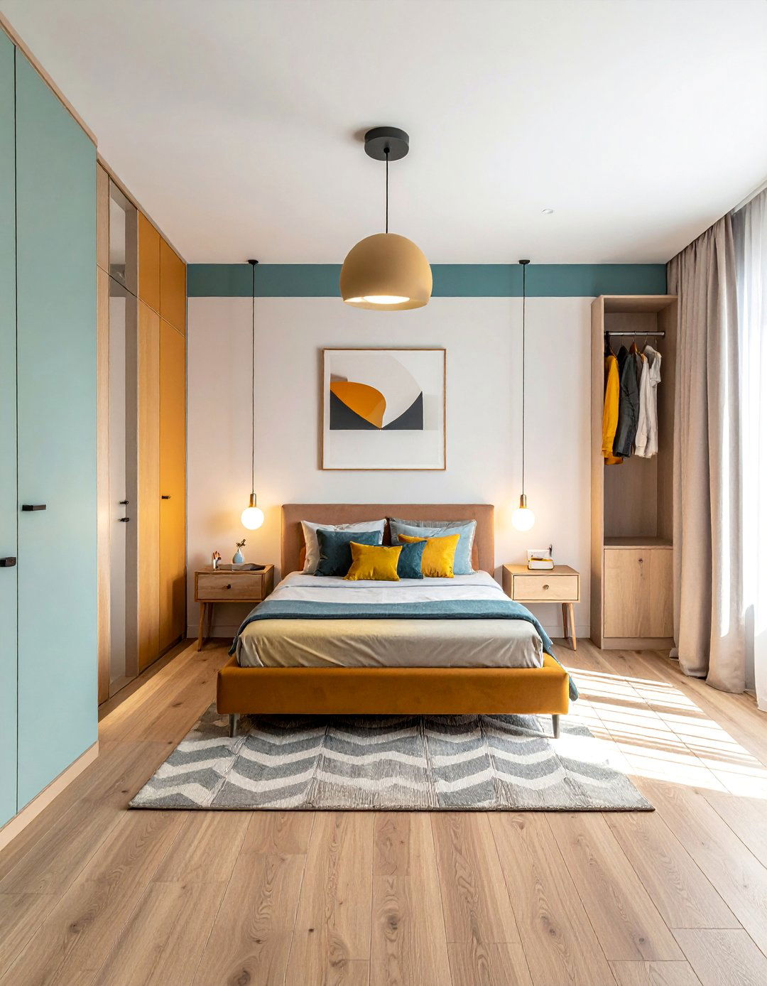A Clear Room Layout with a Defined Path - 40 Small Bedroom Ideas for Cozy and Functional Spaces