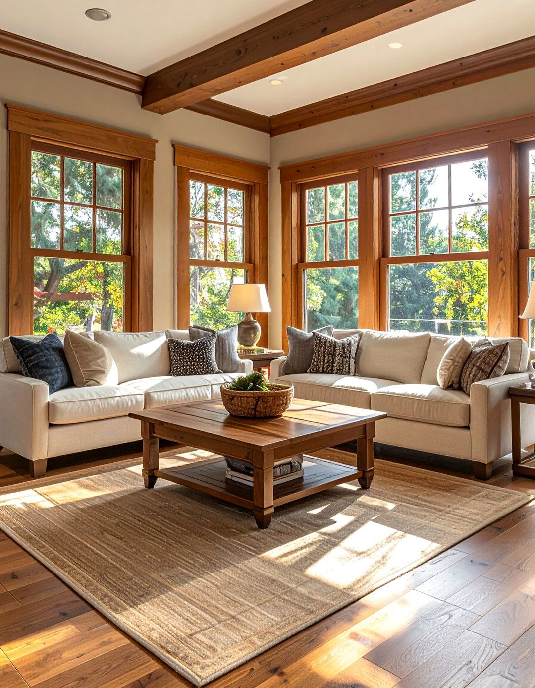 A Craftsman Living Room with Quarter Sawn Oak - 30 Craftsman Living Room Ideas for a Timeless Look
