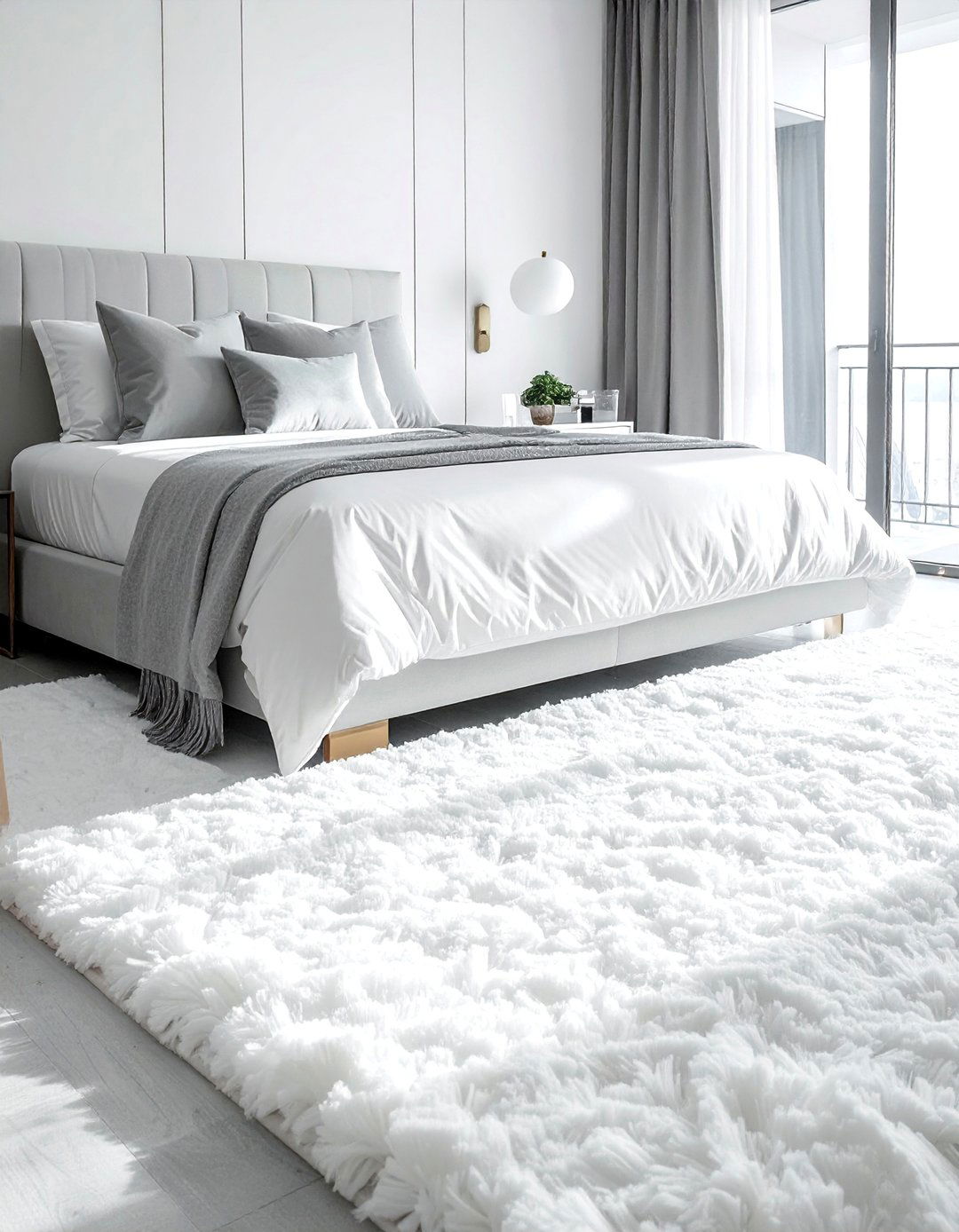 A High Pile Shag Bedroom Rug for Ultimate Coziness - 30 Bedroom Rug Ideas to Transform Your Space