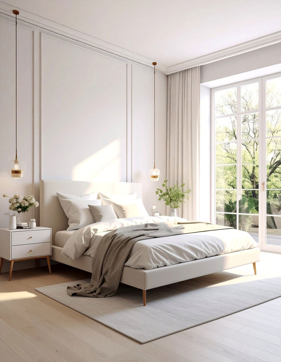 A Light and Neutral Color Palette - 40 Small Bedroom Ideas for Cozy and Functional Spaces