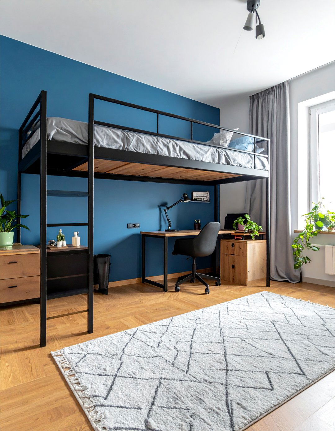 A Loft Bed to Maximize Floor Space - 40 Small Bedroom Ideas for Cozy and Functional Spaces