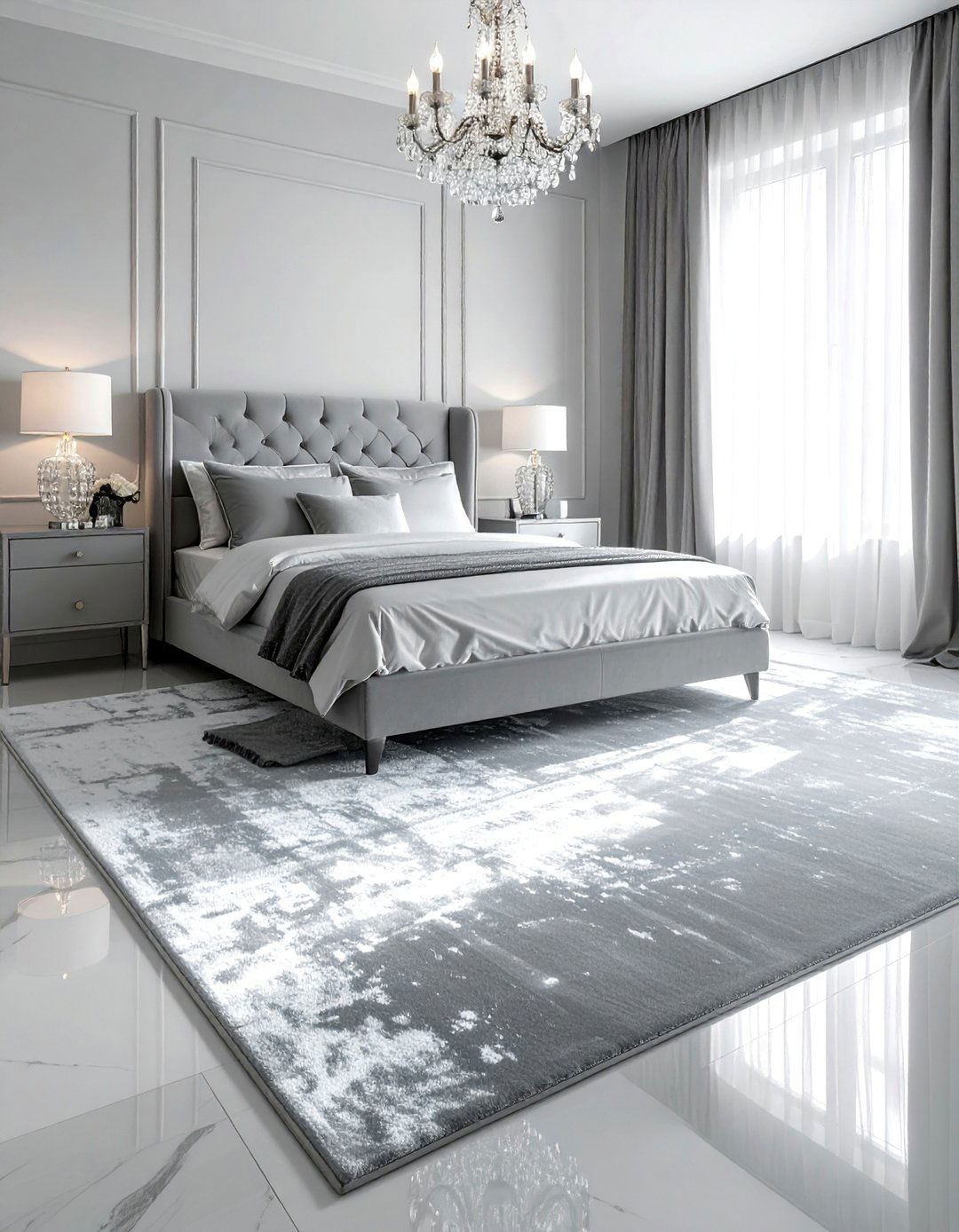 A Luxurious Silk or Viscose Bedroom Rug - 30 Bedroom Rug Ideas to Transform Your Space