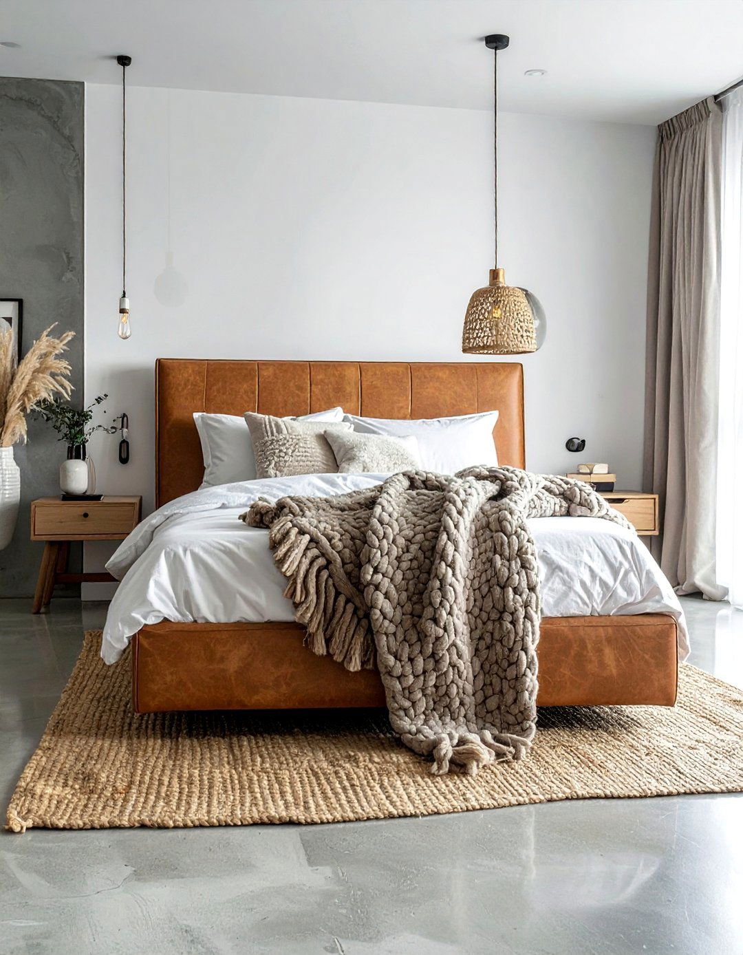 A Modern Bedroom with Layered Textures - 40 Modern Bedroom Ideas for a Sleek and Stylish Space