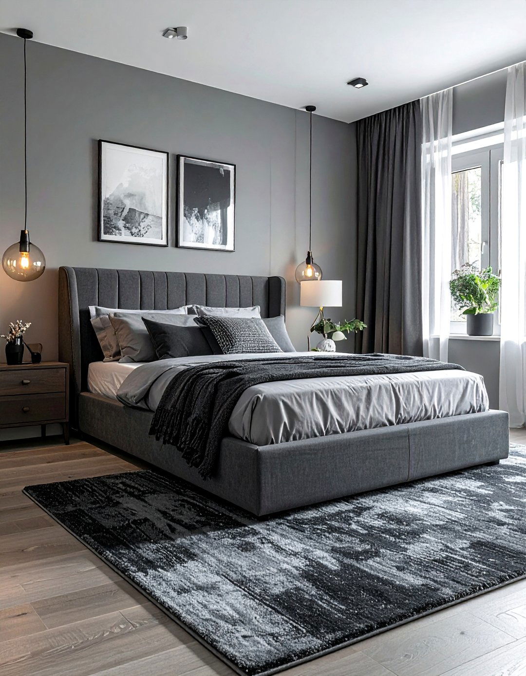 A Modern Bedroom with a Monochromatic Color Palette - 40 Modern Bedroom Ideas for a Sleek and Stylish Space