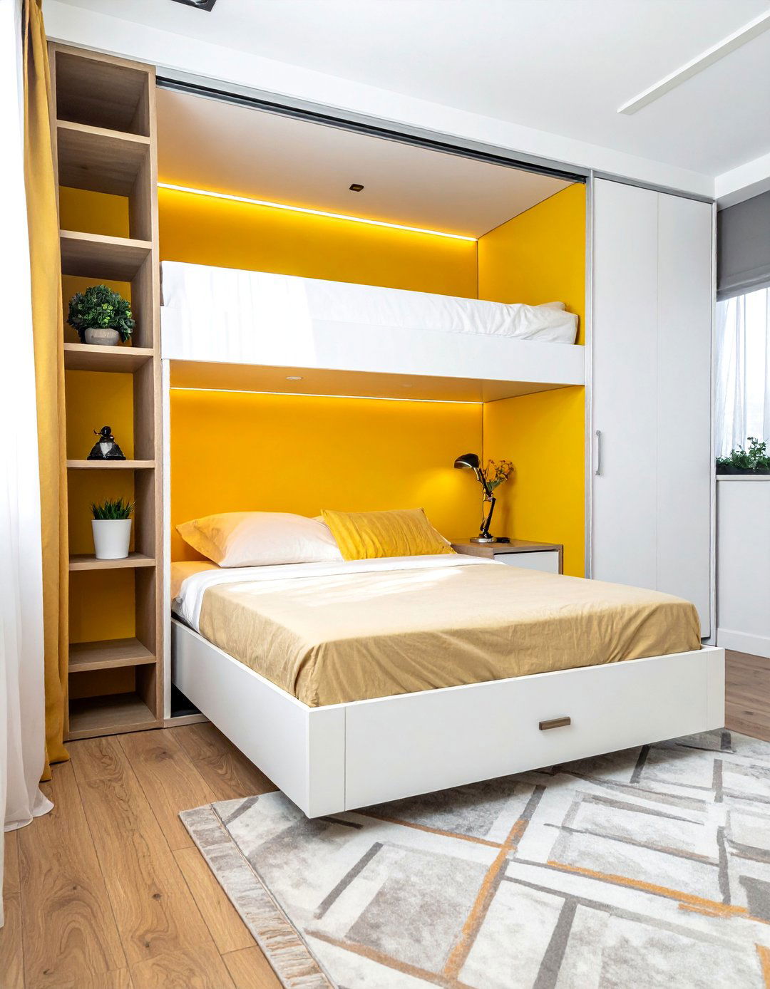 A Murphy Bed for a Multi Use Room - 40 Small Bedroom Ideas for Cozy and Functional Spaces