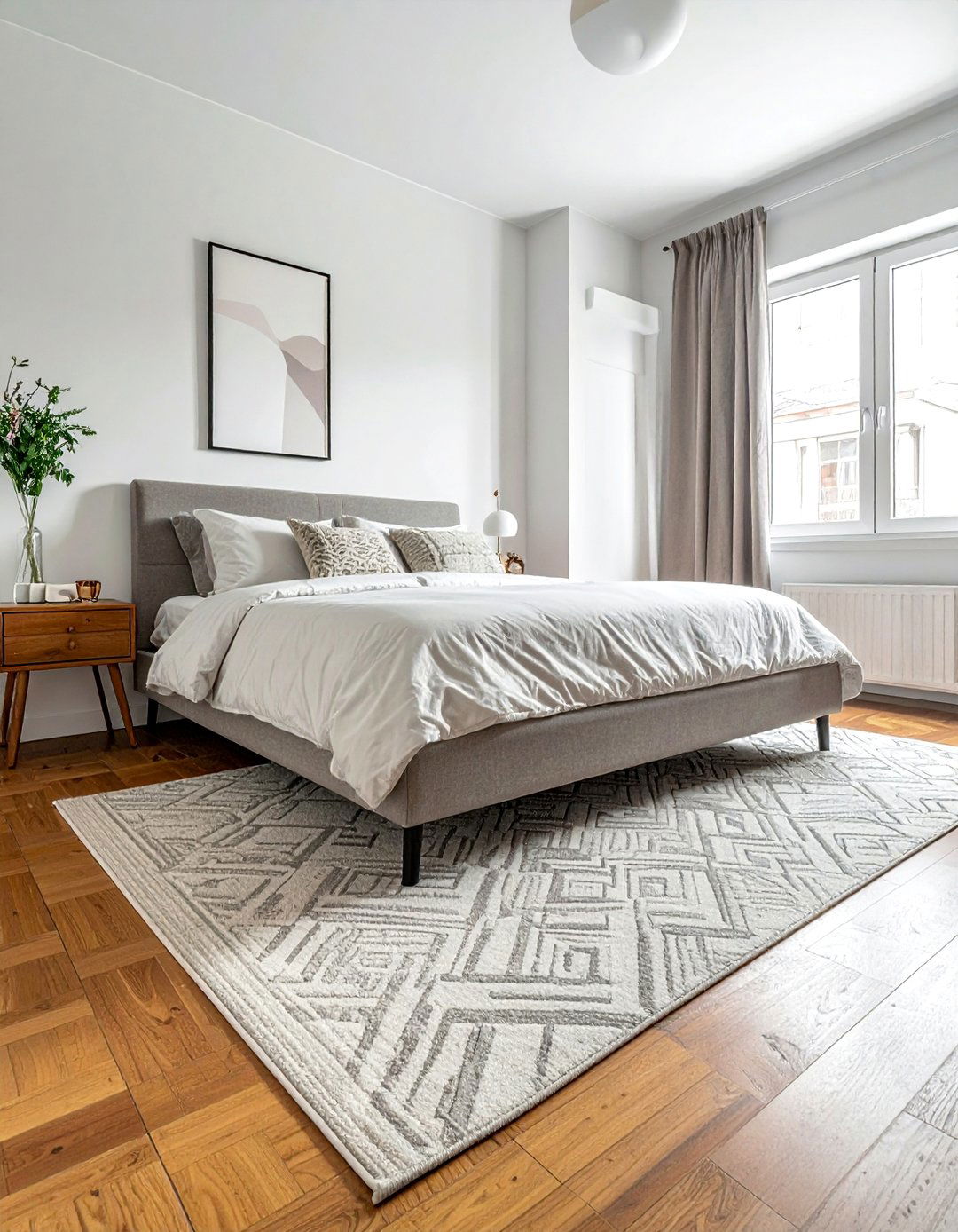 A Rug to Anchor the Space and Add Warmth - 40 Small Bedroom Ideas for Cozy and Functional Spaces
