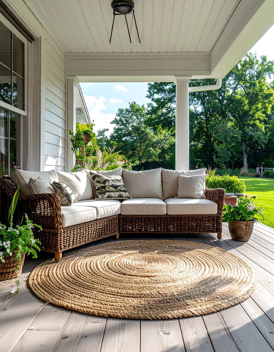 A Screened In Farmhouse Patio for Bug Free Evenings - 25 Farmhouse Patio Ideas for a Relaxing Outdoor Space
