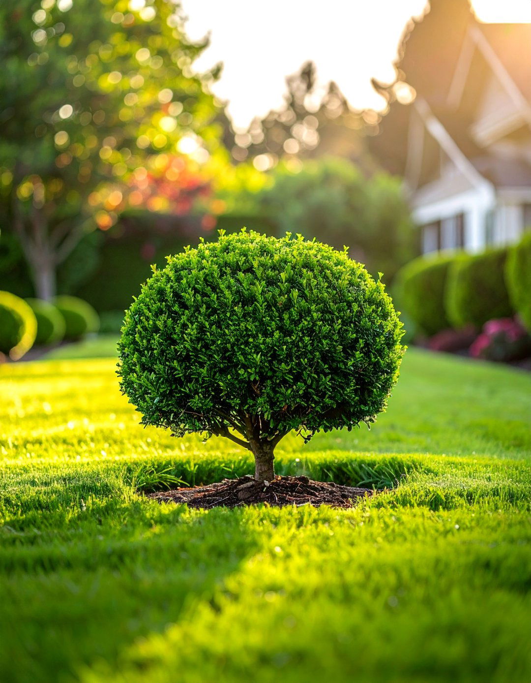 A Simple Boxwood Shrub Specimen Plant - 20 Front Yard Boxwood Shrubs for Elegant Landscaping