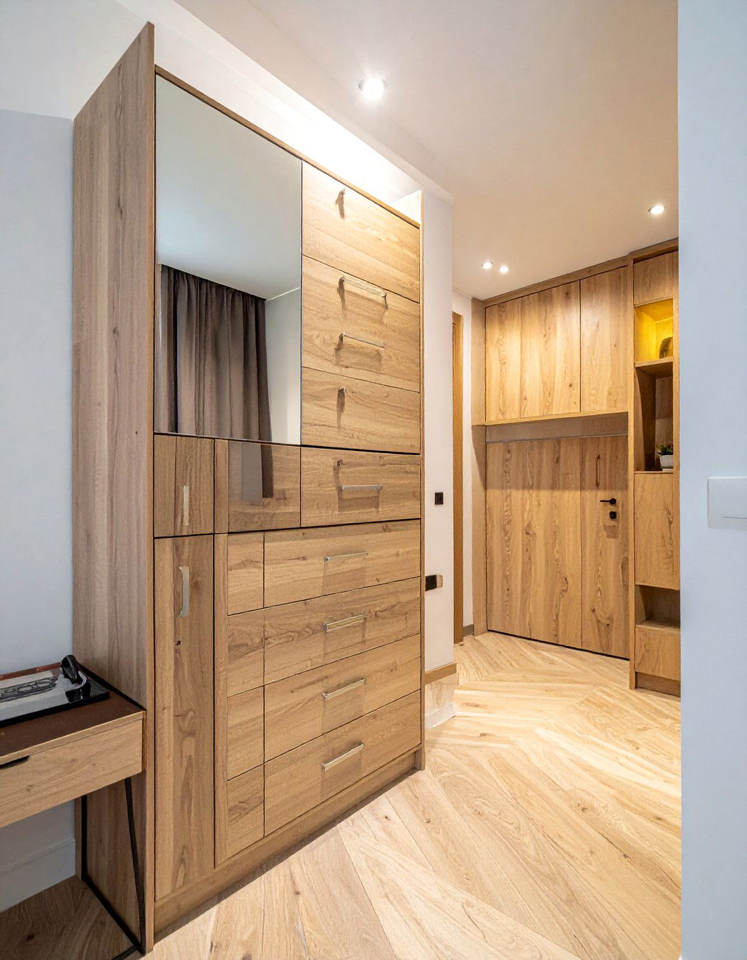 A Slim Profile Dresser for Clothing Storage - 40 Small Bedroom Ideas for Cozy and Functional Spaces
