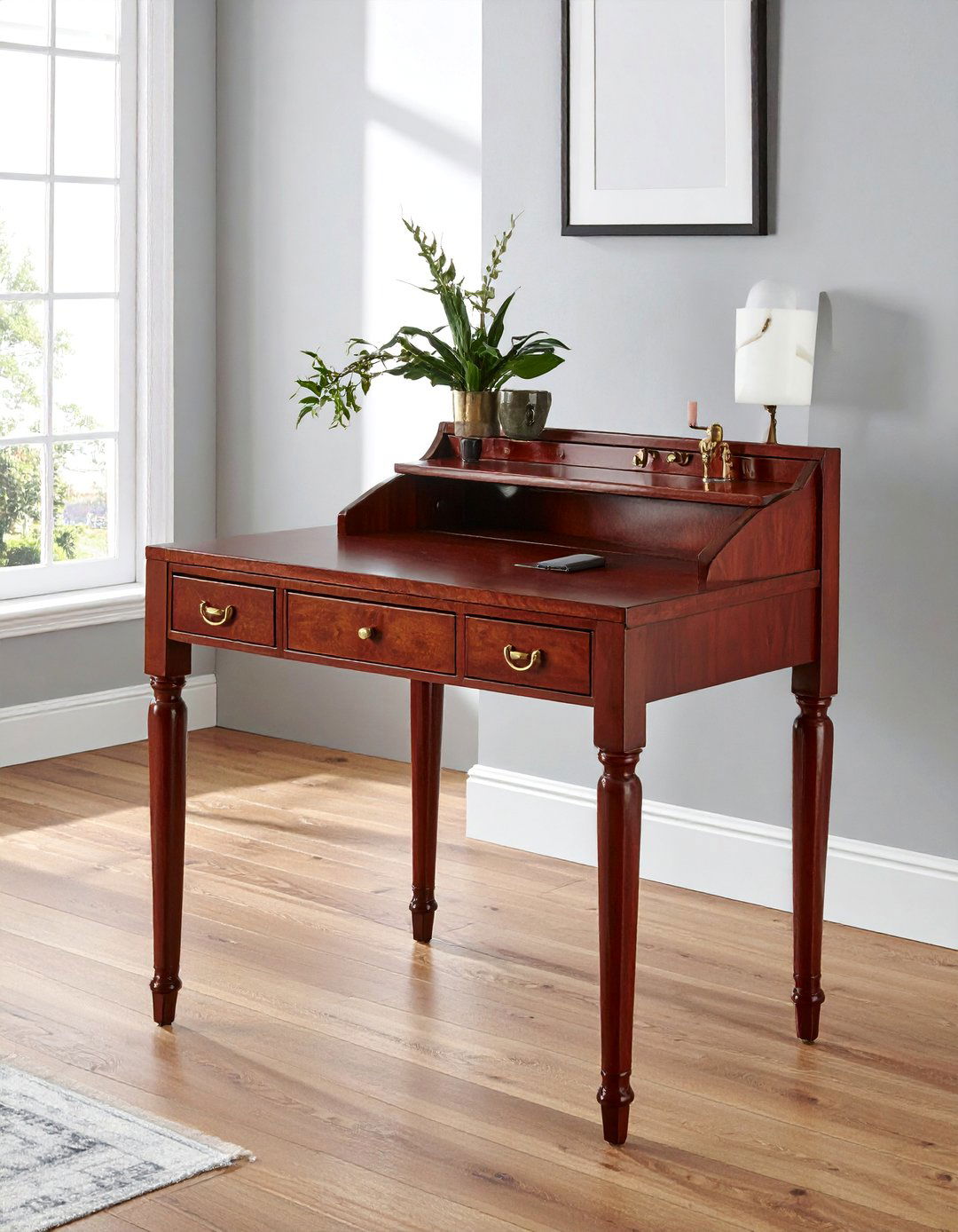 Add a Classic Writing Desk - 25 Classic Traditional Living Room Design Ideas