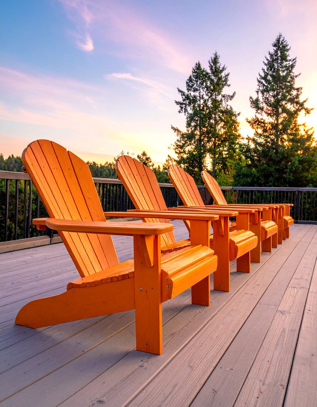 Adirondack Chair Clusters - 20 Deck Seating Ideas for Outdoor Living Spaces