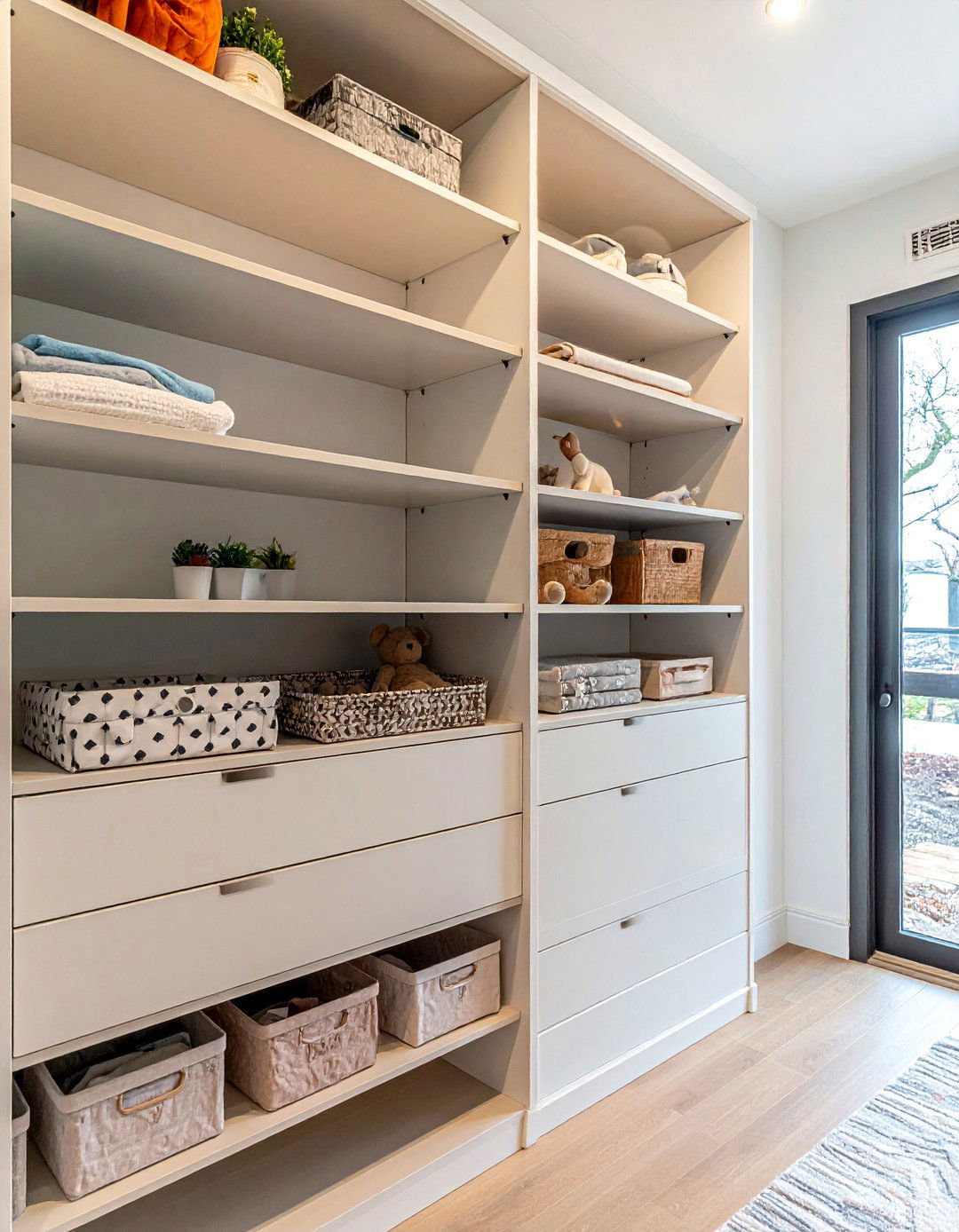 Adjustable Shelving Systems - 25 Nursery Closet Ideas for Organized and Stylish Storage