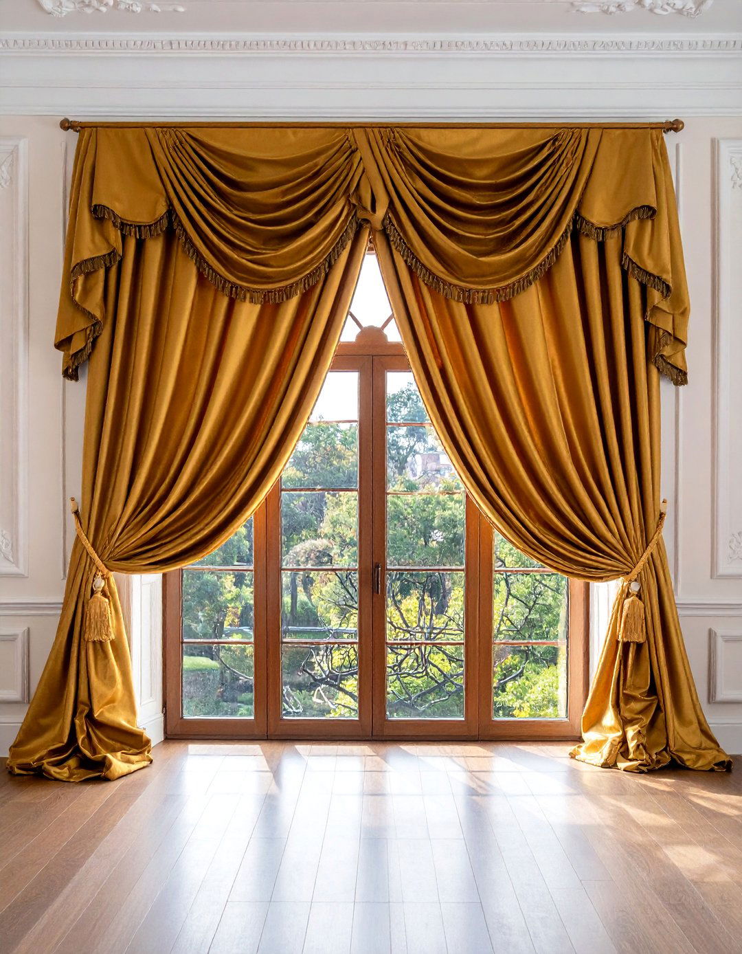 Adorn Windows with Elegant Drapery - 25 Classic Traditional Living Room Design Ideas