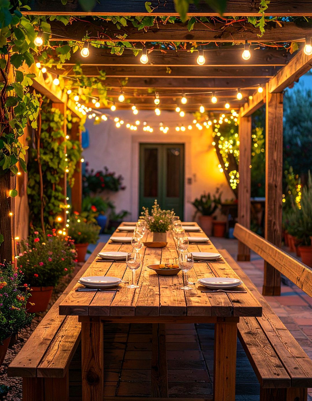 An Italian Patio Designed for Alfresco Dining - 20 Italian Patio Ideas for a Mediterranean Outdoor Oasis